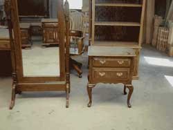 Amish Custom Made Cherry Nightstand with Queen Anne Legs