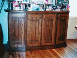 Amish Custom Made Cherry Beveled Front Buffet