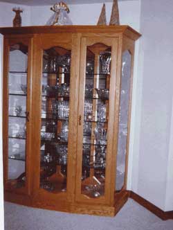 Amish Custom Made Oak Devonshire Curio